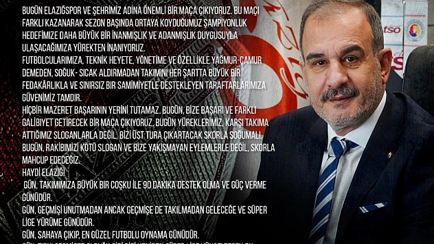 Elazığspor rövanş maçına hazır!