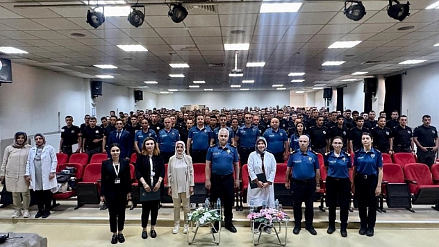 Emniyet personeline sağlık okuryazarlığı eğitimi verildi