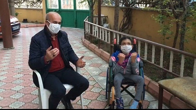 Engelli çocuktan duygulandıran dua