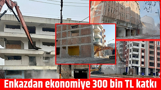 Enkazdan ekonomiye 300 bin TL katkı
