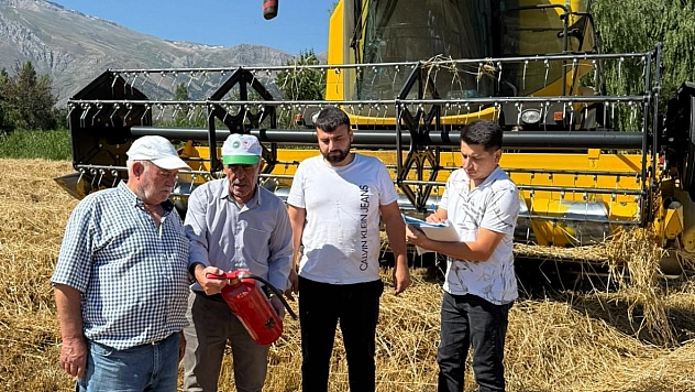 Erzincan'da hasatla birlikte denetimler başladı