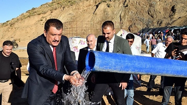 Gertan içme suyu projesi hizmette