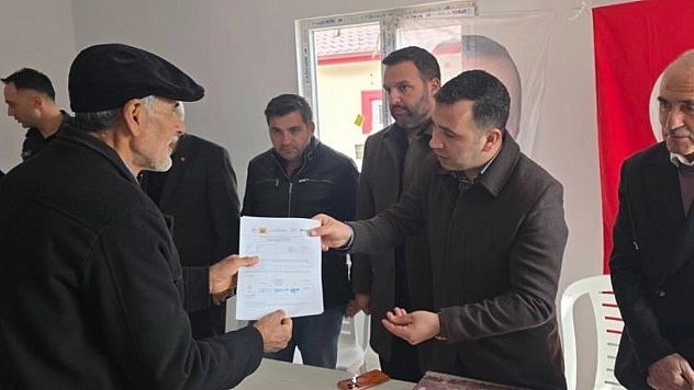 Hamzalar Köyü'nde deprem evleri teslim edildi