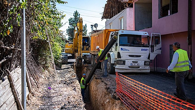 Hasırcılar'a kanalizasyon hattı 