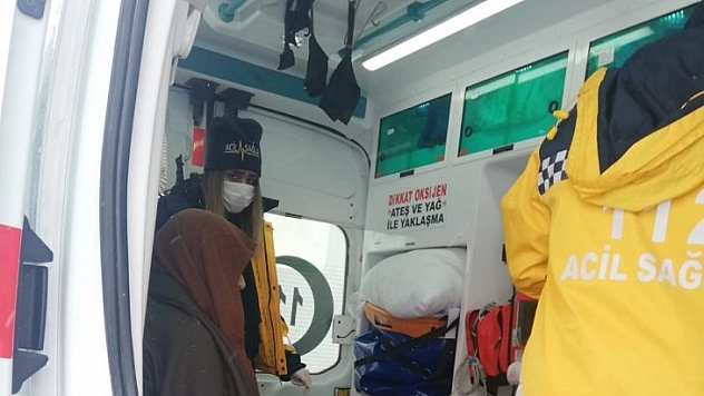 Ekipler hastaneye yetiştirdi