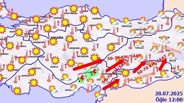 Termometreler şaştı: Malatya'da plaka değil, hava 44 derece!