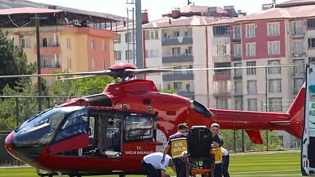 Malatya'da 7 aylık bebek için ambulans helikopter havalandı