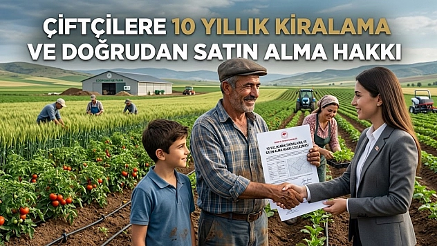 Hazine arazileri yatırımcı ve çiftçilere açılıyor: Yıllık 10 milyon metrekare desteği