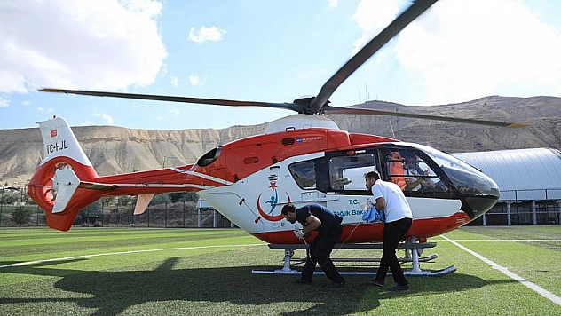Helikopter bebek için havalandı