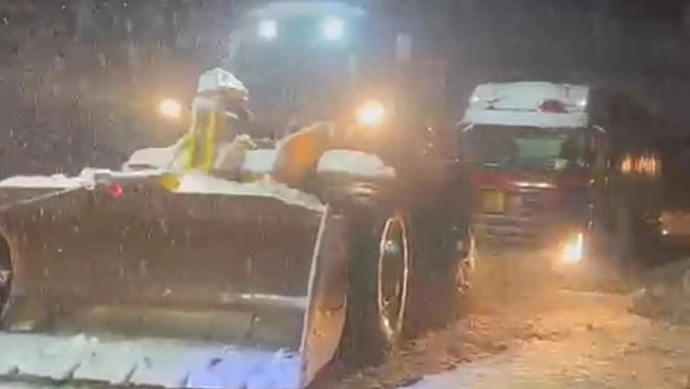 Sincik'te doğalgaz mesaisi