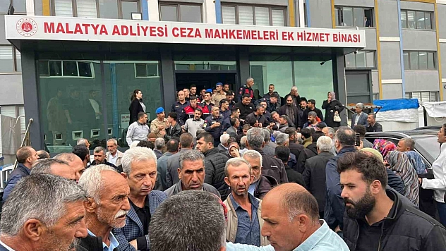 Malatya'da adliye önünde gerginlik