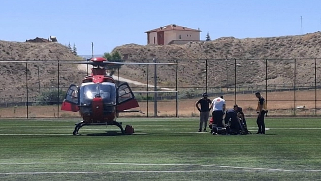 Malatya'da saniyeler yarıştı: Kalp krizi geçiren hasta için hava ambulansı havalandı
