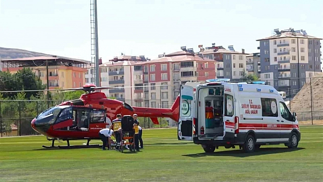 Malatya'da hava ambulansı bu kez 73 yaşındaki hasta için havalandı