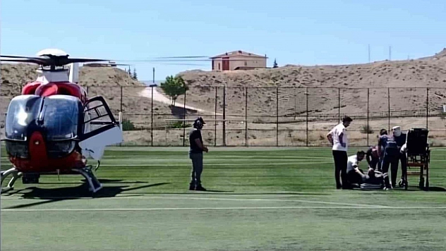 Malatya'da helikopter kalp krizi geçiren hasta için havalandı