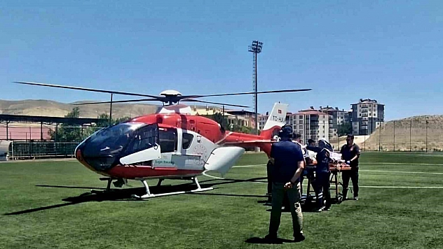 Malatya'da zamana karşı yarış: Kalp krizi geçiren hasta hava ambulansıyla sevk edildi