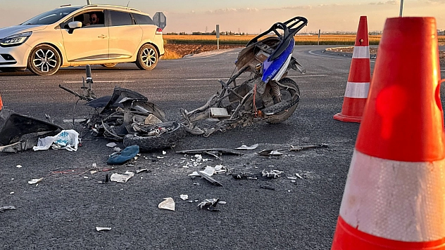 Kamyon ile elektrikli bisiklet çarpıştı: 2 yaralı