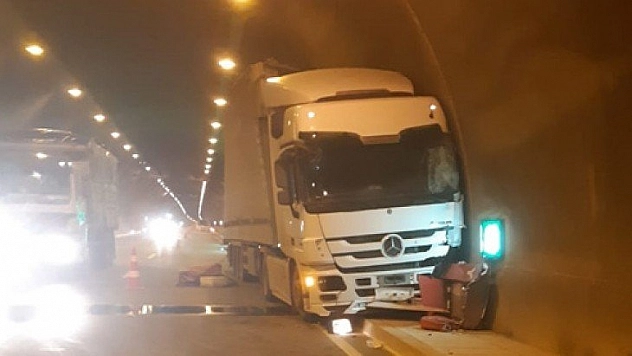 Karahan Tüneli'nde kaza