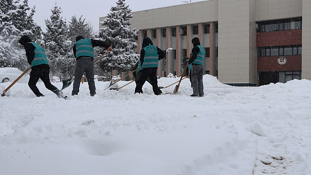 Karla mücadeleye yükümlülerden destek
