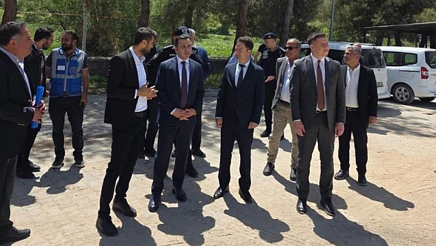 Kaymakam Algın, okul inşaatını inceledi