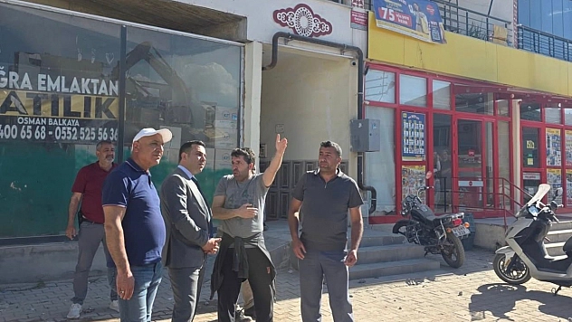 Kaymakam Algın, yıkım çalışmalarını inceledi