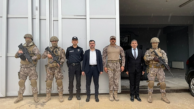 Kaymakamı Atış, emniyet personeli ile bir araya geldi