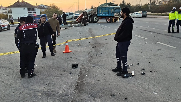 Kazada savrulan araç yayaya çarptı: 1 ölü, 2 yaralı