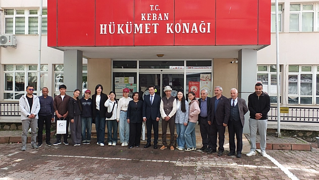 Kırgızistan'dan gelen heyet Keban ilçesini gezdi