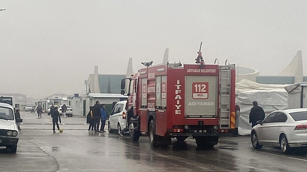 Konteyner kentte çıkan yangın korkuttu