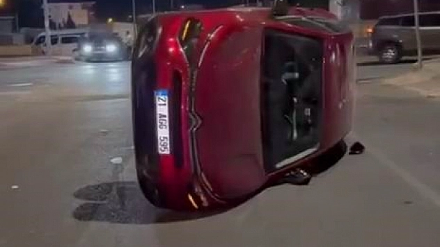 Kontrolden çıkan araç takla attı: 1 yaralı