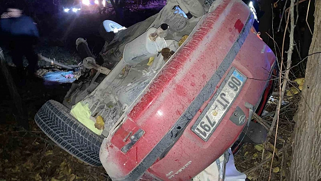 Malatya Elazığ yolunda kaza: Otomobil kayısı bahçesine uçtu: 1 yaralı