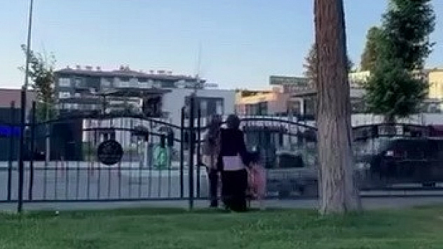 Korkuluğu aşıp trafiği tehlikeye attılar