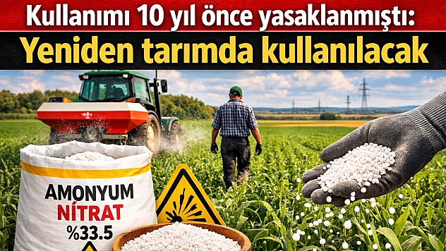 Kullanımı 10 yıl önce yasaklanmıştı: Yeniden tarımda kullanılacak