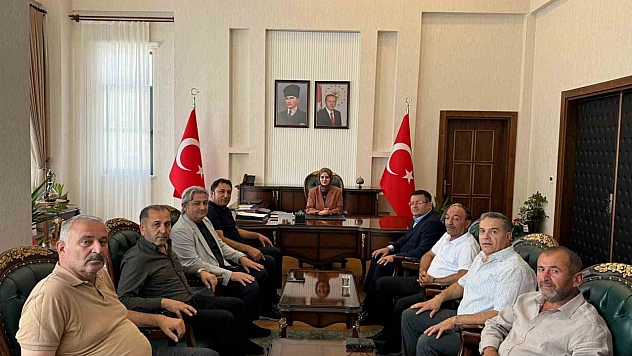 Başkan Cengiz, Kaymakam Bayguş'u ziyaret etti