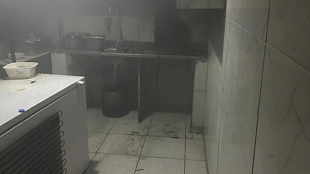Kurtalan'da yemek işletmesinde yangın