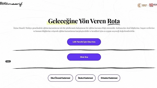 LGS tercih sürecinde öğrencilere rehber olacak 'Rota Maarif' erişime açıldı