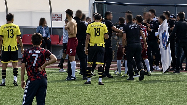Malatya 2. Amatör Küme maçında arbede çıktı