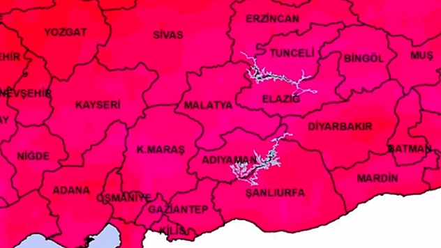 Malatya, Adıyaman, Kahramanmaraş, Hatay, Osmaniye, Gaziantep, Şanlıurfa, Diyarbakır, Adana, Kilis ve Elazığ dikkat!