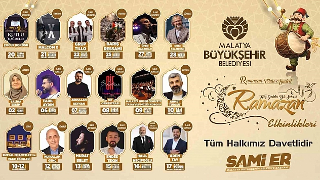 Malatya'da gönül sofraları kurulacak