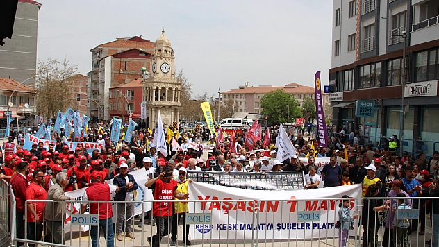 Malatya'da 1 Mayıs kutlandı