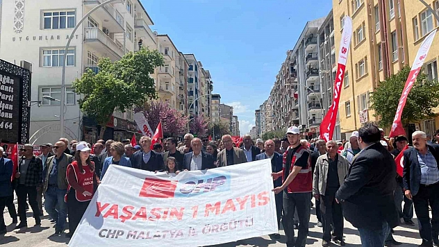 Malatya'da 1 Mayıs yürüyüşü