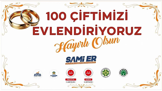 Büyükşehir Belediyesi 100 Çifttin Nikahını Kıyacak!