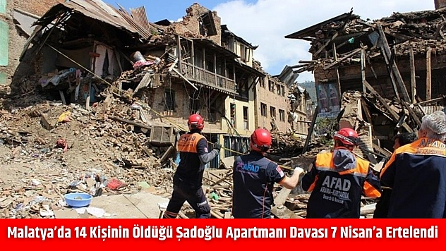 Malatya'da 14 Kişinin Hayatını Kaybettiği Deprem Davası Ertelendi