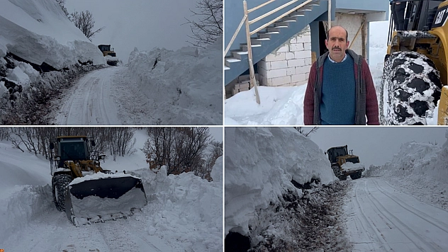 Malatya'da 21 kilometrelik yol açıldı! Hastaya ilaçları ulaştırıldı!