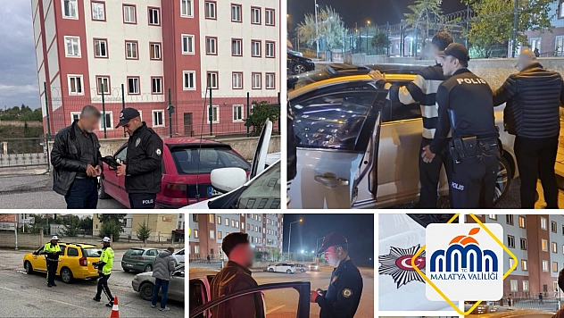 Malatya'da 24 saatte 6 bin 848 kişi sorgulandı!