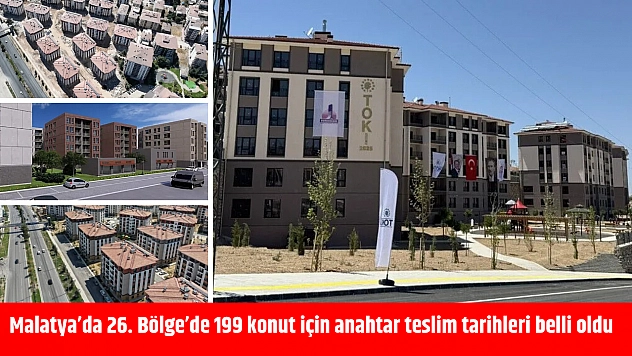 Malatya'da 26. Bölge'de 199 konut için anahtar teslim tarihleri belli oldu