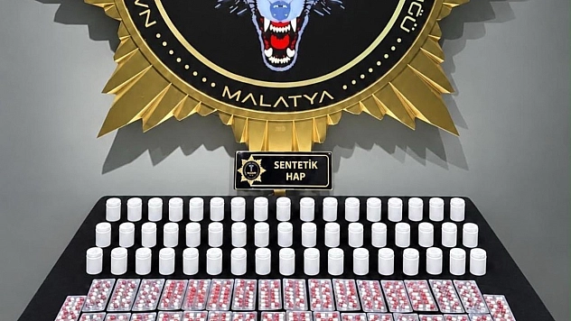 Malatya'da 3 bin 601 hap ele geçirildi