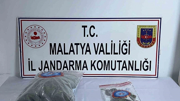Malatya'da 3 kilo 348 gram kubar esrar ele geçirildi