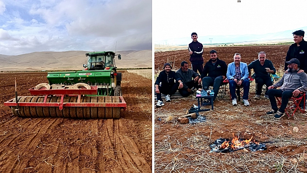 Malatya'da 40 dönümlük alanda ekim başladı!
