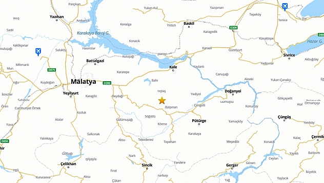 Malatya'da 4,4 büyüklüğünde deprem