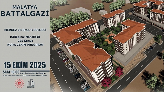 Malatya'da 532 konutun kurası çekilecek!